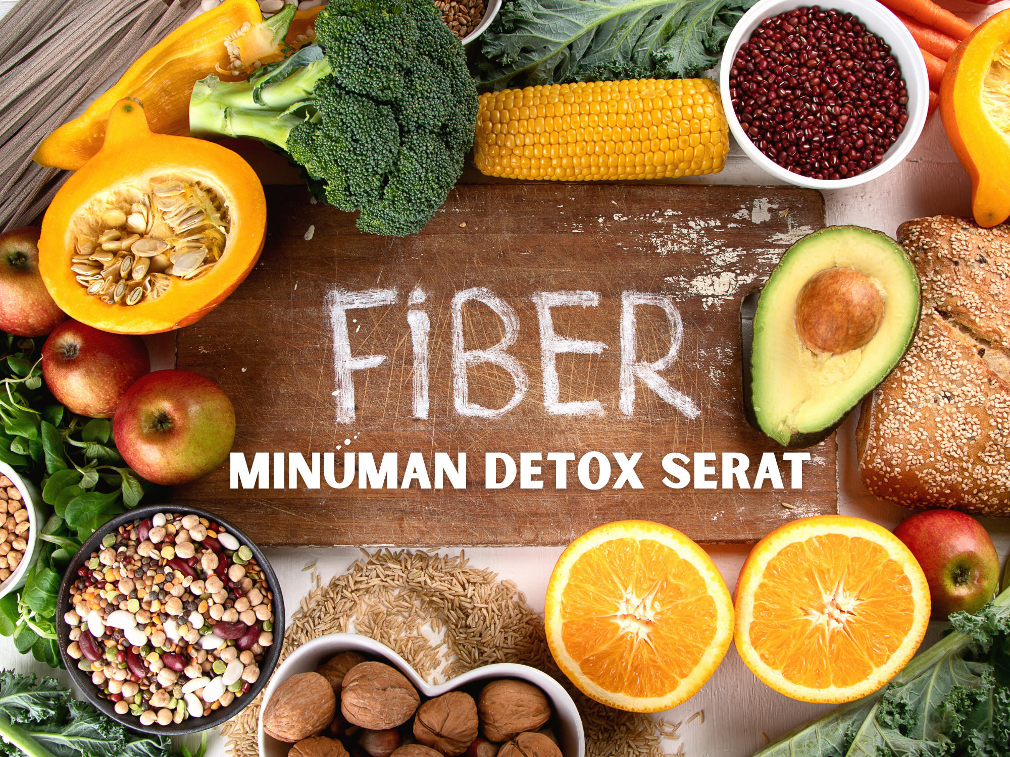 minuman detox serat