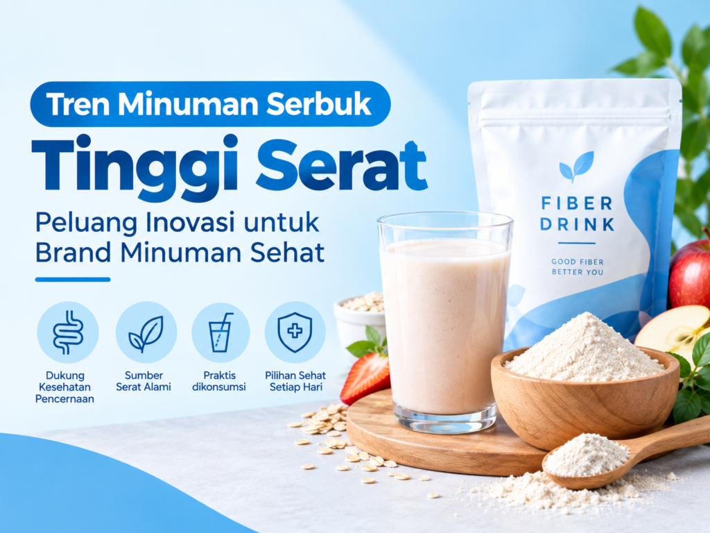 Minuman Serbuk Tinggi Serat: Peluang Produk Sehat untuk Brand di 2026 minuman serbuk tinggi serat
